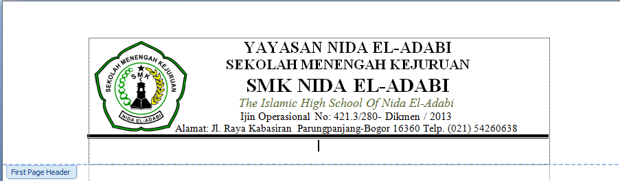 Cara Membuat Kop Surat [Tutorial Lengkap, Mudah, Disertai Gambar