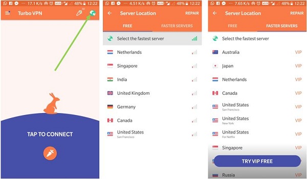 Turbo Vpn Lite Apk For Android Free Download Safe And Fast Id