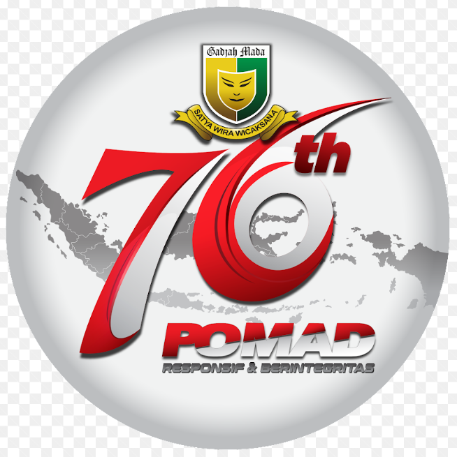 Logo HUT ke-76 POMAD Tahun 2022