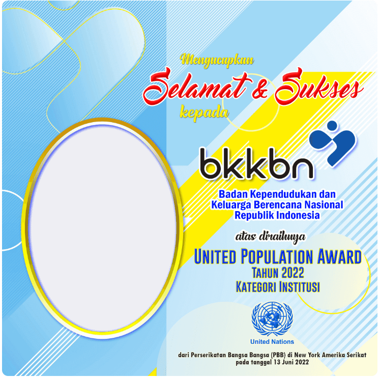 Download Twibbon BKKBN Raih UN Population Award Tahun 2022