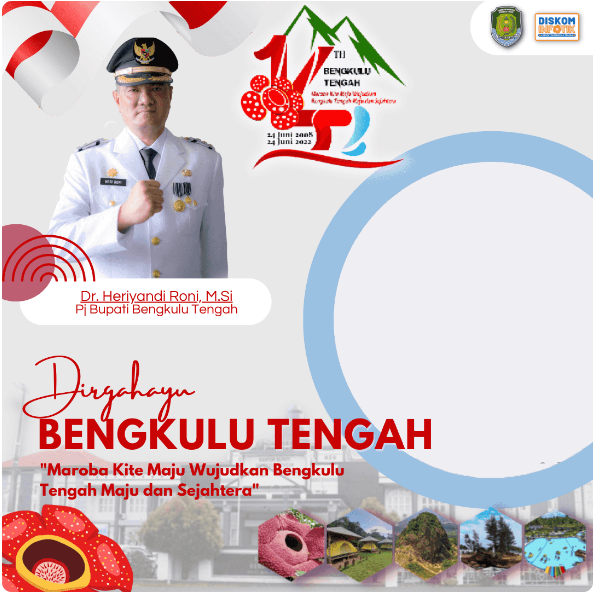 Download Twibbon HUT Bengkulu Tengah ke-14 Tahun 2022