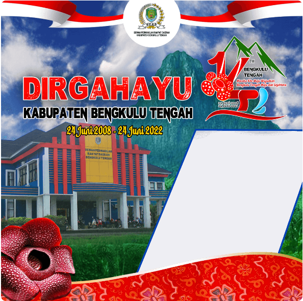 Download Twibbon HUT Bengkulu Tengah ke-14 Tahun 2022