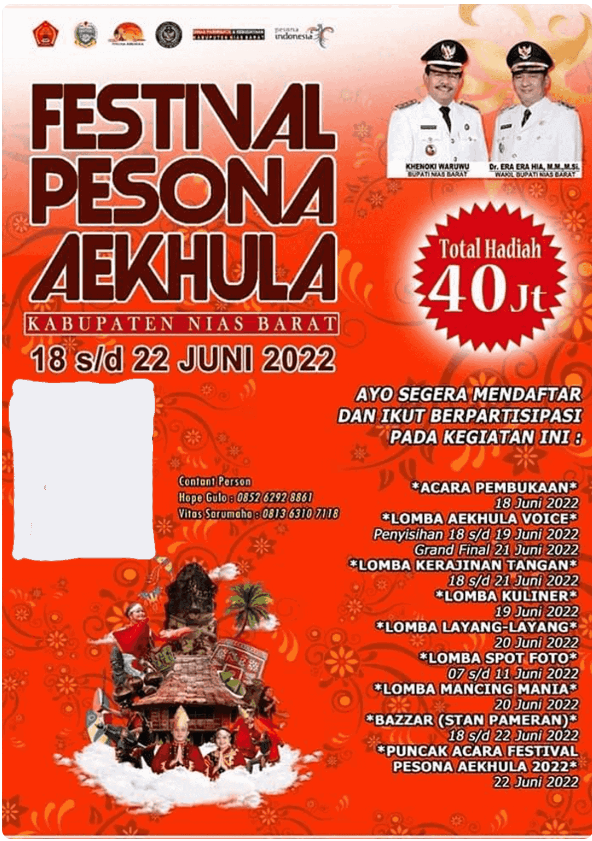 Twibbon Festival Pesona Aekhula Tahun 2022