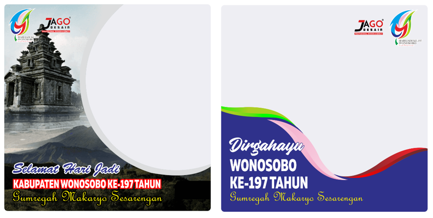 Download Twibbon HUT Kabupaten Wonosobo ke-197 Tahun 2022
