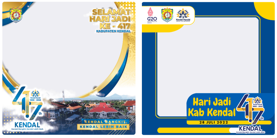 Download Twibbon HUT Kabupaten Kendal ke-417 Tahun 2022
