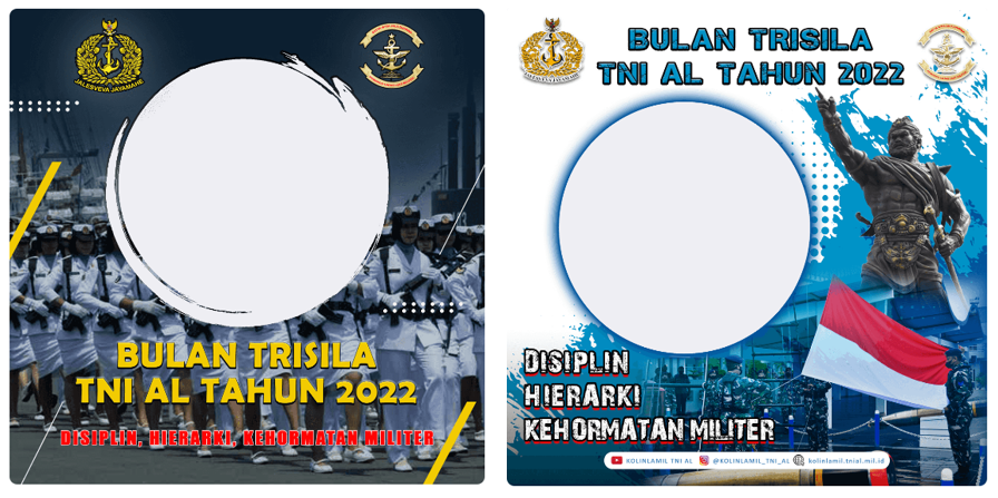 Download Twibbon Bulan Trisila TNI AL Tahun 2022