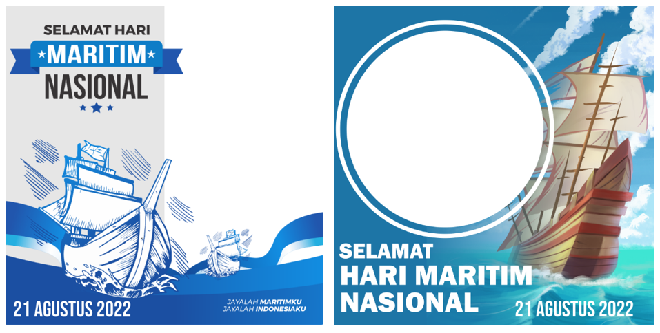 Download Twibbon Hari Maritim Nasional Tahun 2022