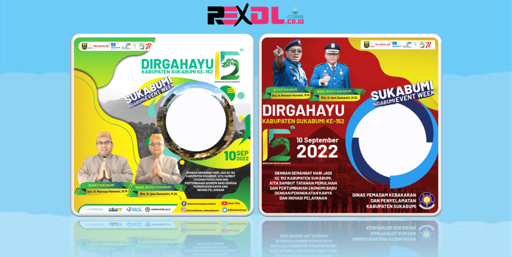 Download Twibbon HUT Kabupaten Sukabumi ke-152 Tahun 2022