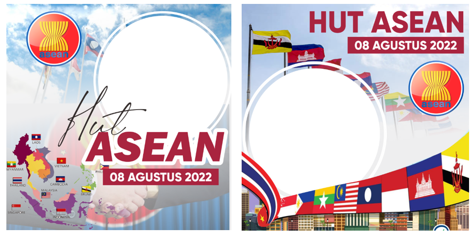Download Twibbon HUT ASEAN ke-55 Tahun 2022