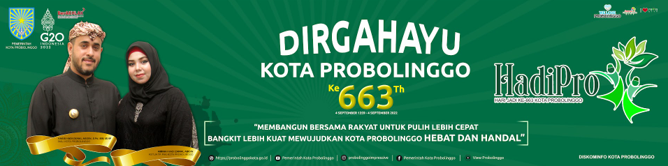 Download Spanduk Hari Jadi Kabupaten Probolinggo ke-663 Tahun 2022 PNG