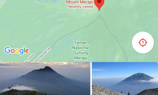 Cara Pantau Aktivitas Gunung Berapi dengan Maps