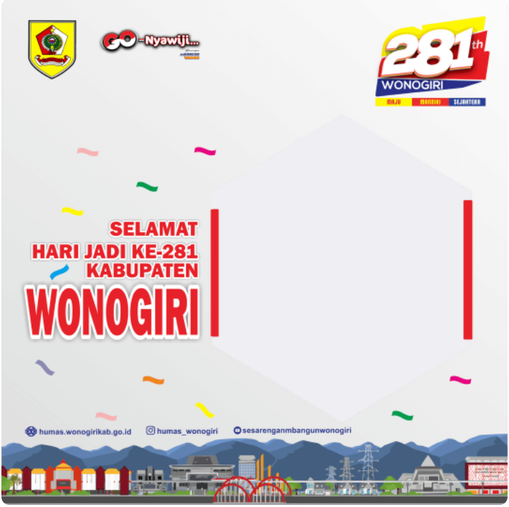 Twibbon Hari Jadi Kabupaten Wonogiri ke-281 Tahun 2022