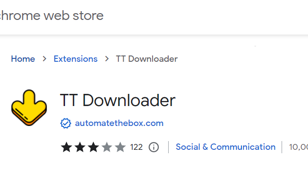 Ekstensi TT Downloader Google Chrome, how to remove tiktok watermark free