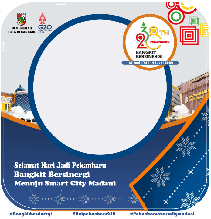 Download Twibbon HUT Kota Pekanbaru ke-238 Tahun 2022
