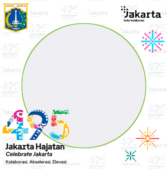 Download Twibbon Jakarta Hajatan ke-495 Tahun 2022
