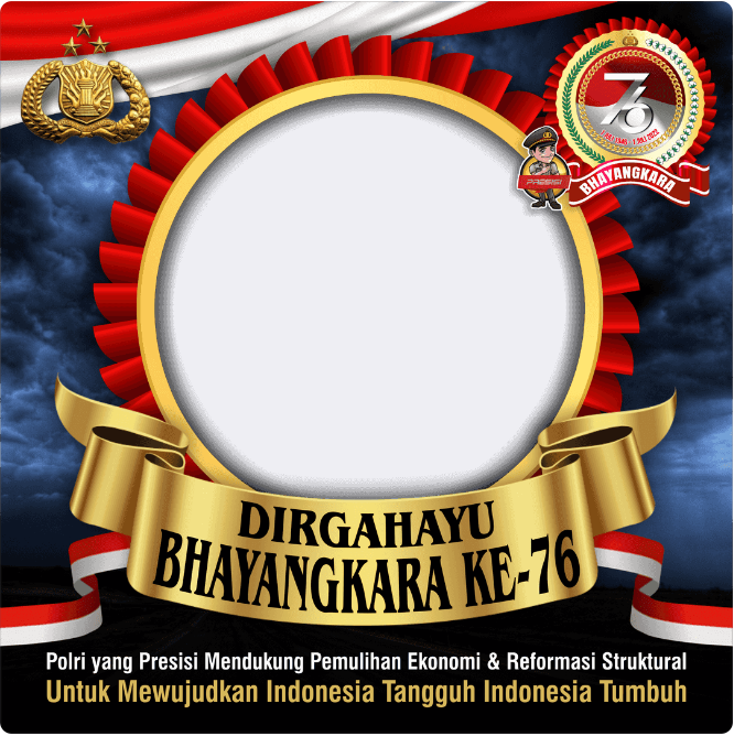 Download Twibbon HUT Bhayangkara ke-76 Tahun 2022