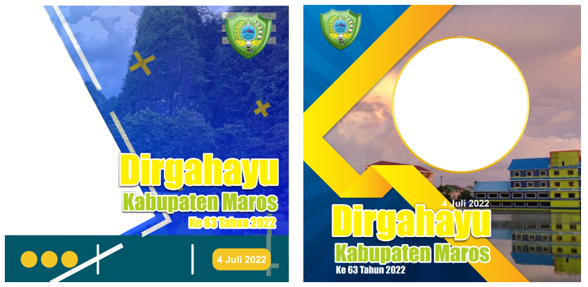 Download Twibbon HUT Kabupaten Maros ke-63 Tahun 2022