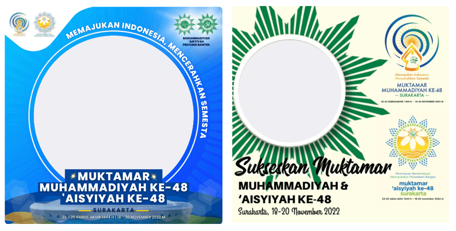 Download Twibbon Muktamar Muhammadiyah dan Aisyiyah ke-48 Tahun 2022