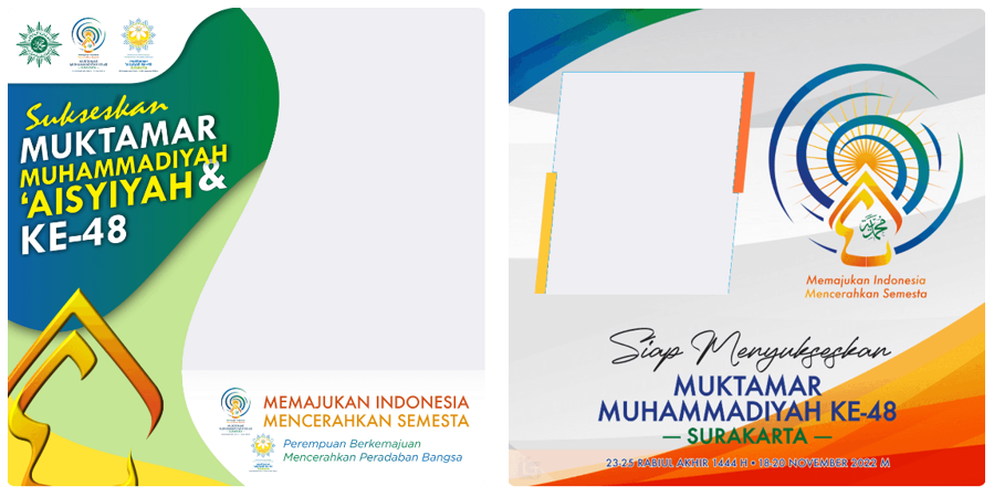 Download Twibbon Muktamar Muhammadiyah dan Aisyiyah ke-48 Tahun 2022